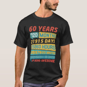 Camiseta Espetacular Edição Limitada De 60 Anos Vintage 6