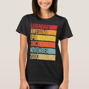 Camiseta Espetacular Epic, De 22 Anos, Desde Novembe