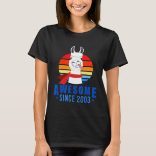 Camiseta Espetacular lhama de 18 anos desde 2003
