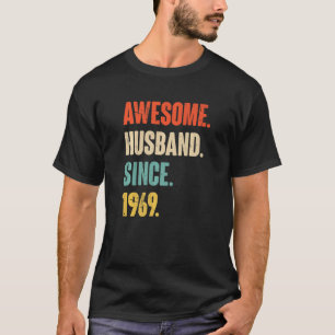 Camiseta Espetacular Marido Desde 1969 53 Aniversário De Ca