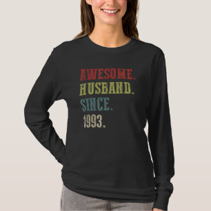 Camiseta Espetacular Marido Desde 1993 29 Aniversário De Ca