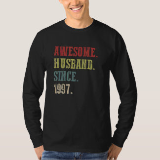 Camiseta Espetacular Marido Desde 1997 25 Aniversário De Ca