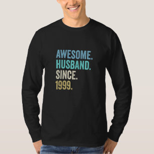 Camiseta Espetacular Marido desde 1999 23ª Casamento Annive
