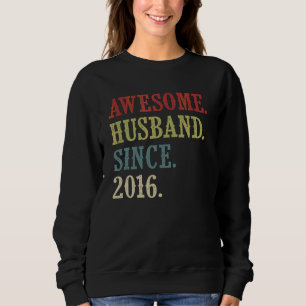 Camiseta Espetacular Marido Desde 2016 6 Aniversário de Cas