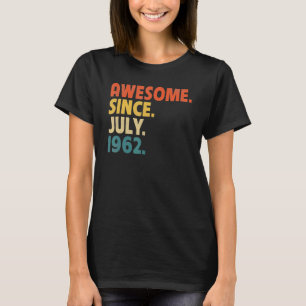 Camiseta Espetacular presente de 60 anos desde julho de 196