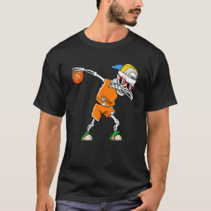 Camiseta Espetáculo de Basquete Esporte Meninos Halloween