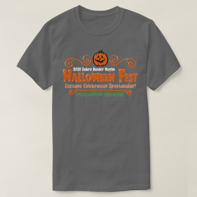 Camiseta Espetáculo de Celebração de Festa de Halloween (Frente do Design)