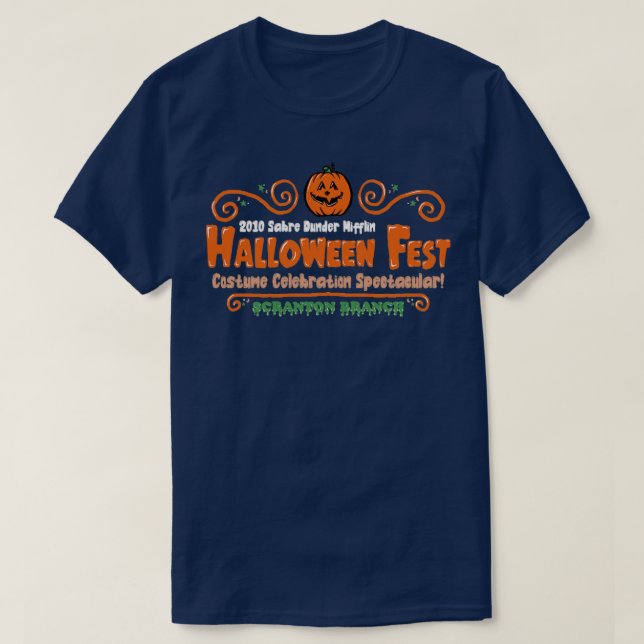 Camiseta Espetáculo de Celebração de Festa de Halloween (Frente do Design)