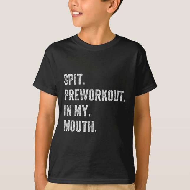 Camiseta Espetáculo De Cuspagem No Meu Trabalho De Ginástic (Frente)