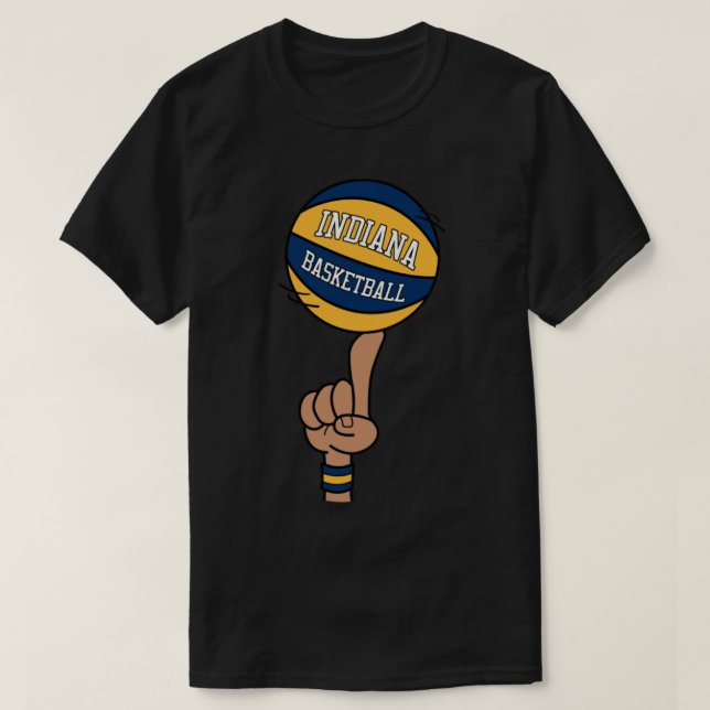 Camiseta Espetáculo de dedos de basquete de Indiana (Frente do Design)