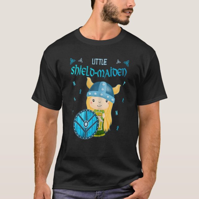 Camiseta Espetáculo de escudo de Maiden Lagertha (Frente)
