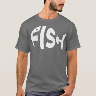 Camiseta Espetáculo de ossos de peixe legal cozido no mar