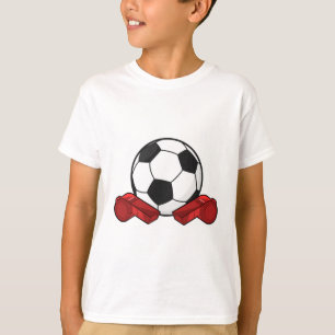 Camiseta Espetáculo de referência e bola de futebol