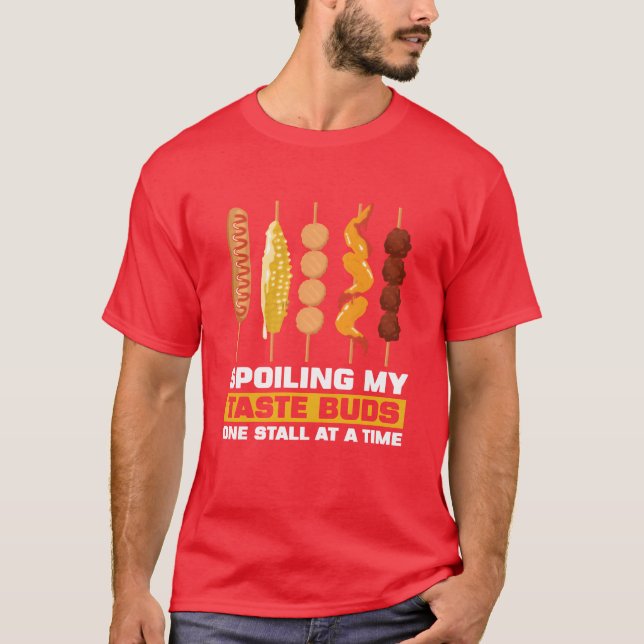 Camiseta Espetos de Comida de Rua amigos (Frente)