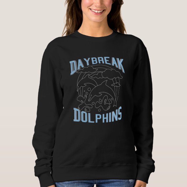 Camiseta Espião da escola primária Silhouette Dolphins Dayb (Frente)