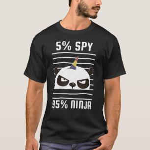 Camiseta Espião Jogando Ninjas Garota Jogadora Crianças Spy