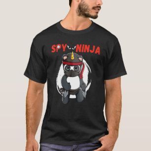 Camiseta Espião legal Jogando Ninjas Gamer Disguise Boy Spy