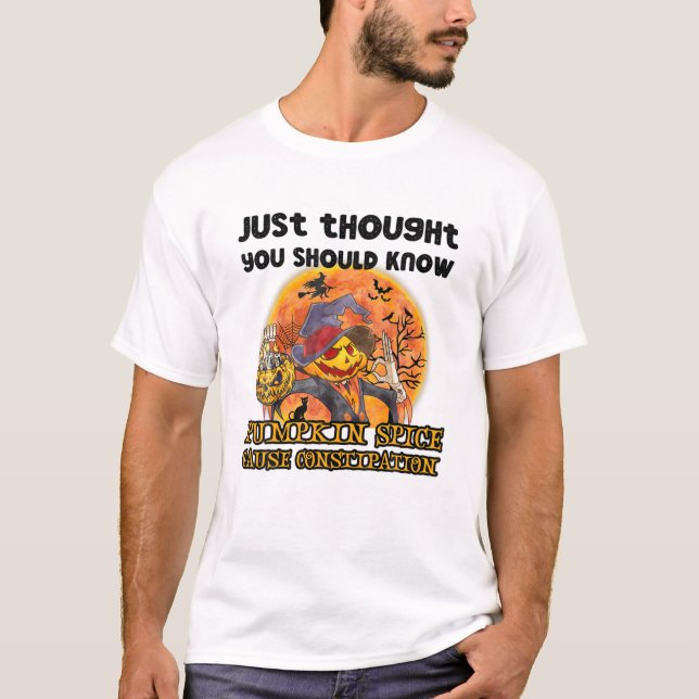 CAMISETA ESPÍCIE DE PUMPKIN ENGRAÇADO CAUSA A CONSTITUIÇÃO  (Frente)