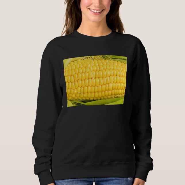 Camiseta Espiga De Milho Com Seda E Folhas Na Espiga (Frente)