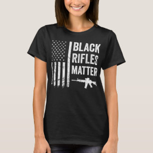 Camiseta Espingardas Negras Importam - Engraçado Pro Gun Ri