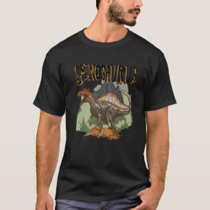 Camiseta Espinosaurus Dino Identificação de Dinossauro 1