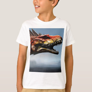 Camiseta Espinossauro Assustador Dinossauro,