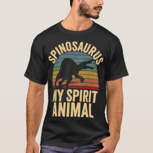 Camiseta Espinossauro É Meu Espírito Animal Dinossauro Aman
