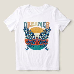 Camiseta Espiração de arte do sonhador de borboletas