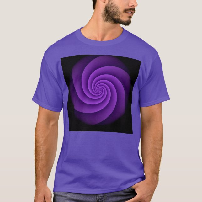 Camiseta Espirais de fundo abstrato soft IV (Frente)