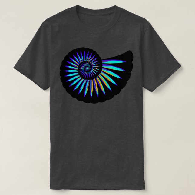 Camiseta Espiral Ammonite (Frente do Design)