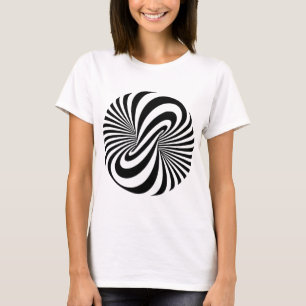 Camiseta Espiral da ilusão óptica 3D