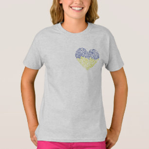 Camiseta Espiral espirra mehandi coração cores da bandeira 