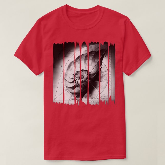 Camiseta Espiral Fibonacci (Frente do Design)