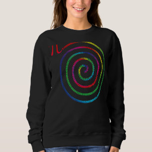 Camiseta Espiral Pi Day Março 14 Tie Dye Rainbow Math Geek