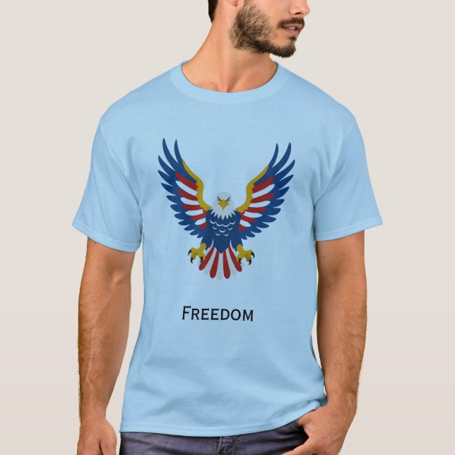 Camiseta espírito americano (Frente)