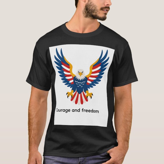 Camiseta espírito americano  (Frente)