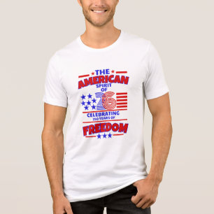 CAMISETA ESPÍRITO AMERICANO DE 26: 250 ANOS DE LIBERDADE