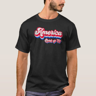 Camiseta Espírito Americano Do Quarto Orgulho Patriótico Do