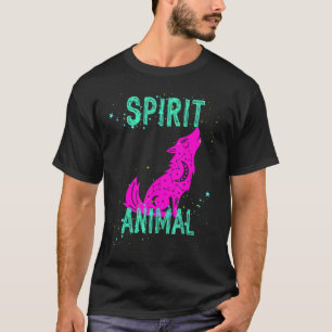 Camiseta Espírito Animal Celestial Lobo Animais de Conforto