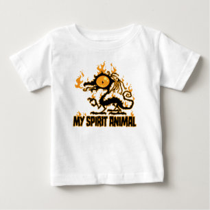 Camiseta Espírito Animal Dragão Crocante Flamejante