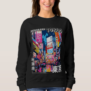 Camiseta Espírito Artístico do Japão Streetwear Akihabara T