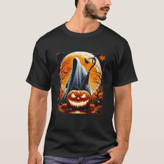 Camiseta Espírito Assustador Halloween Spooky Jack o Truque