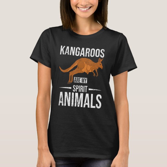 Camiseta Espírito Australiano Kangaroo Aussie Kangaroo (Frente)