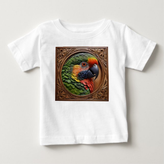 Camiseta Espírito Australiano: Um Lorikeet Empoleirado Em M (Frente)