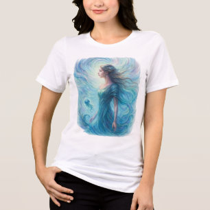 Camiseta Espírito Celestial no Cosmos Giratório