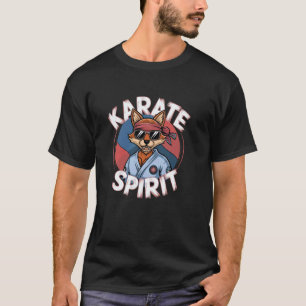 Camiseta Espírito Clássico de Karatê - Raposa das Artes Mar