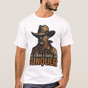 Camiseta Espírito Cowboy & Vibração do Velho Oeste