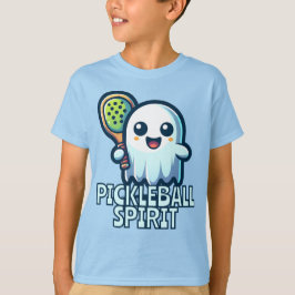 Camiseta Espírito da bola de piclebol fantasma! Mascote de 