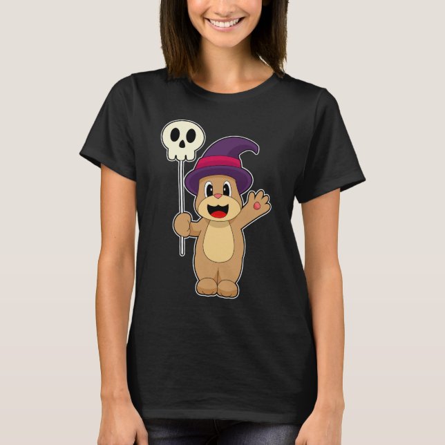 Camiseta Espírito da Bruxa do Bear Halloween (Frente)