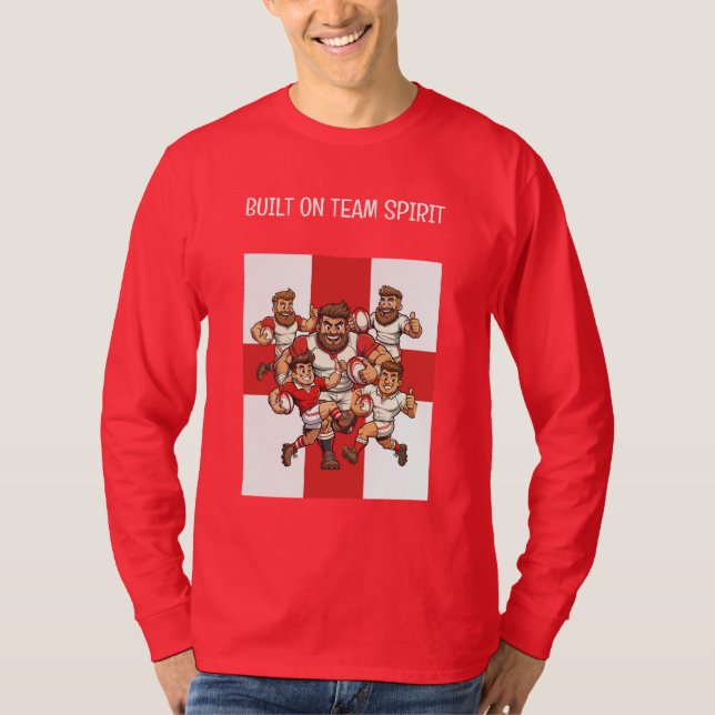 Camiseta Espírito da Equipe de Rugby United Charge (Frente)